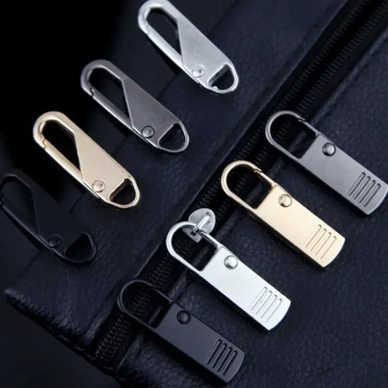 Zipper Head Metallic Luggage Accessories Metal Zipper Puller Detachable Puller Down Jacket Coat Bag