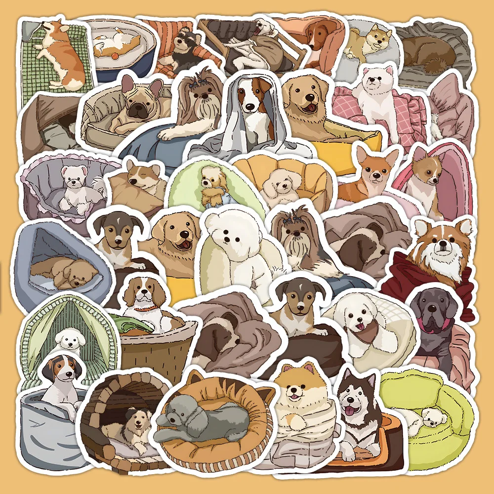 

10/30/50PCS Cute Puppy Graffiti Stickers Decoration DIY Guitar Account Mobile Phone Skateboard Cup Notebook Waterproof Wholesale