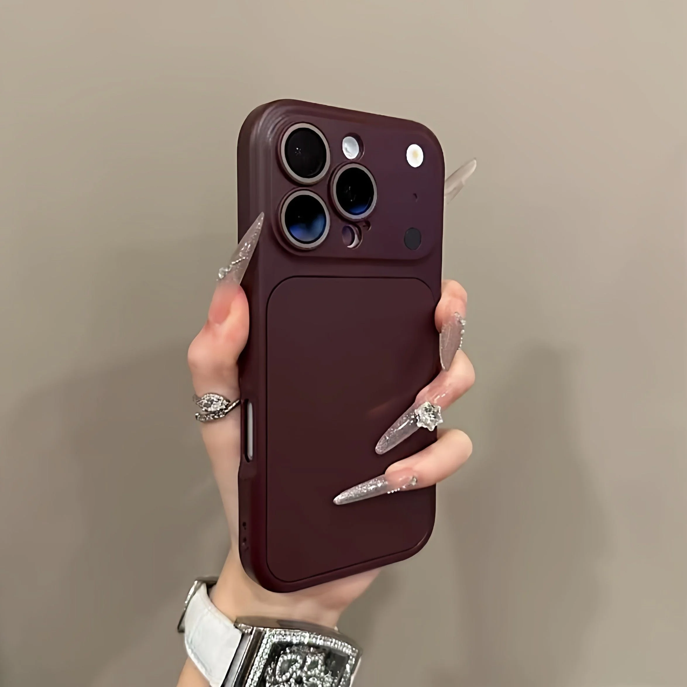 Dual-Function Matte Lens Protection Phone Case with Instant Color Change Feature