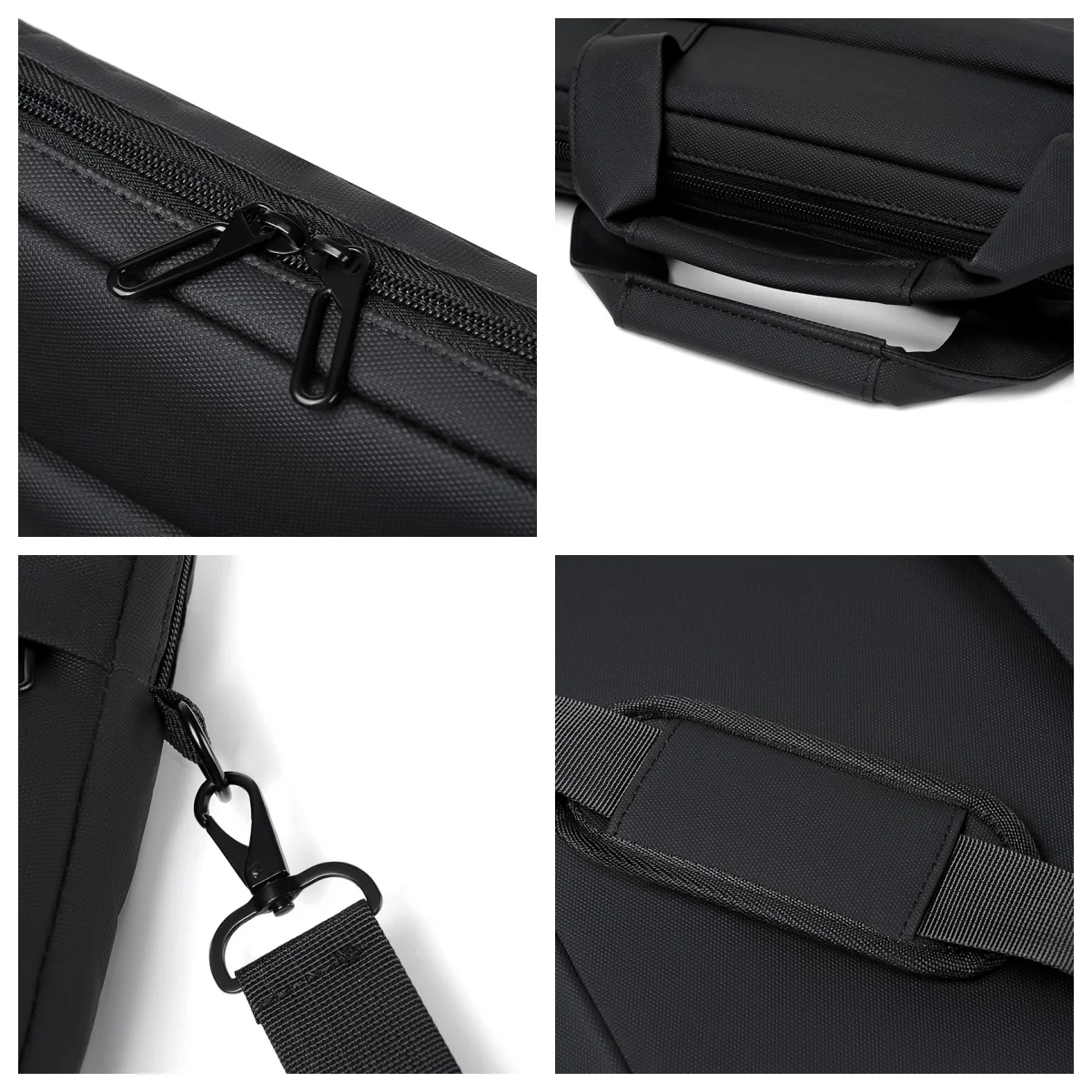 Men's Briefcase, Minimalist Business Shoulder Bag, Men's Messenger Bag, Large Capacity Office Tote, 14-inch Laptop Bag - 6