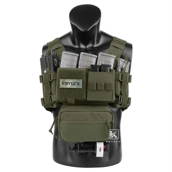 KRYDEX MK3 MK4 Micro Fight Chassis Modular Chest Rig Airsoft Hunting Combat Tactical Carrier Vest w/ 5.56 7.62 Magazine Pouch 3