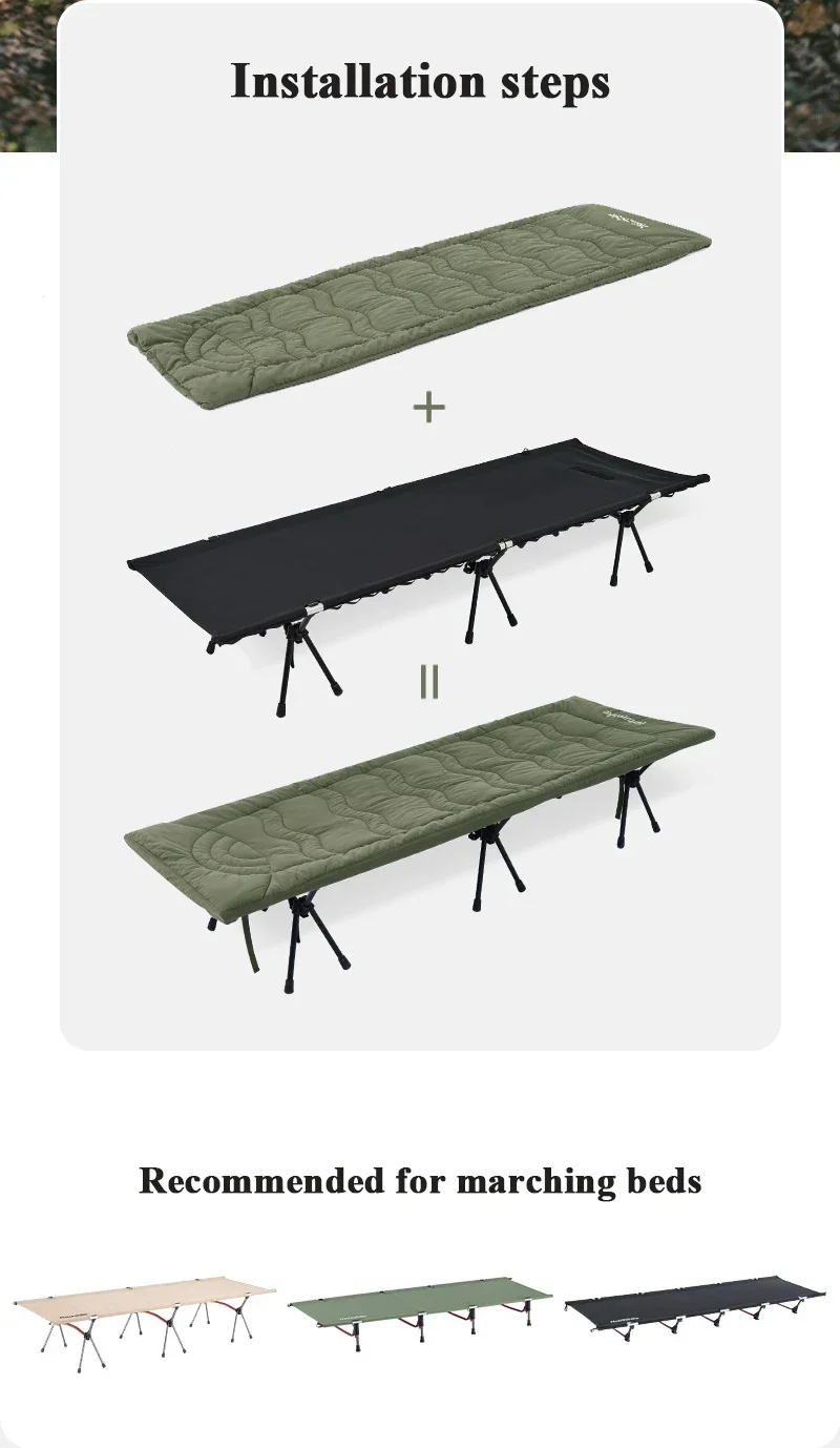 Description Picture 5 of itemNaturehike Portable Cotton-padded Mattress Universal Single Camp Bed Mattress Skin-friendly Camping Sleeping Pad for Camp Cot