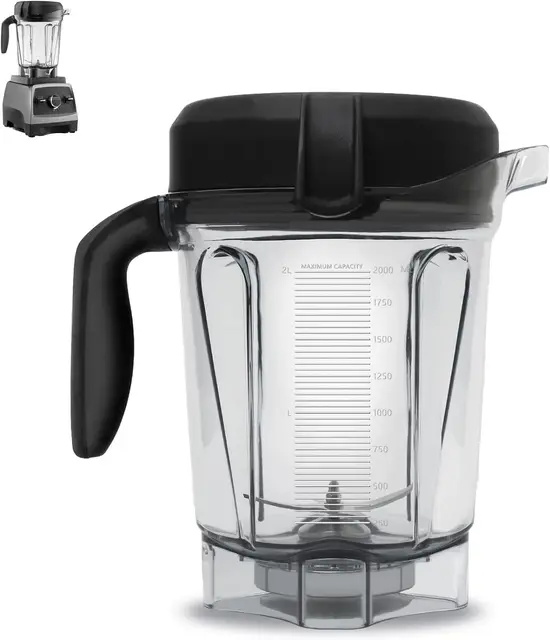 Récipient de mixeur de 64 oz compatible avec Vitamix 750, pot de mixeur de remplacement, pièces détachées 1