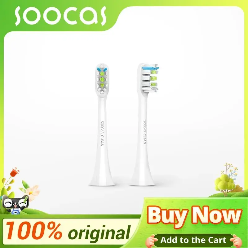 

SOOCAS Electric Toothbrush Replacement Brush Heads For X3U X1 X5 X3 PRO D2 D3 V2 V1