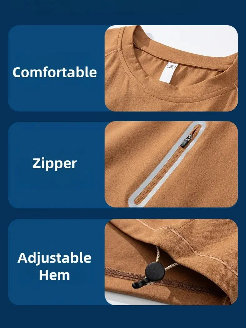 Outdoor Casual Sports Cycling Long Sleeve T-Shirt Fitness Running Quick Dry Hundred Sleeve Pullover Spring Top Sunscreen UPF50+