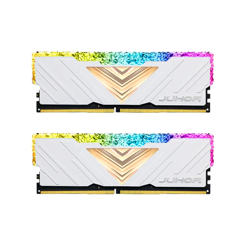 JUHOR RGB DDR4 16GBX2 3200MHz 8GBX2 Dual Channel Desktop Gaming