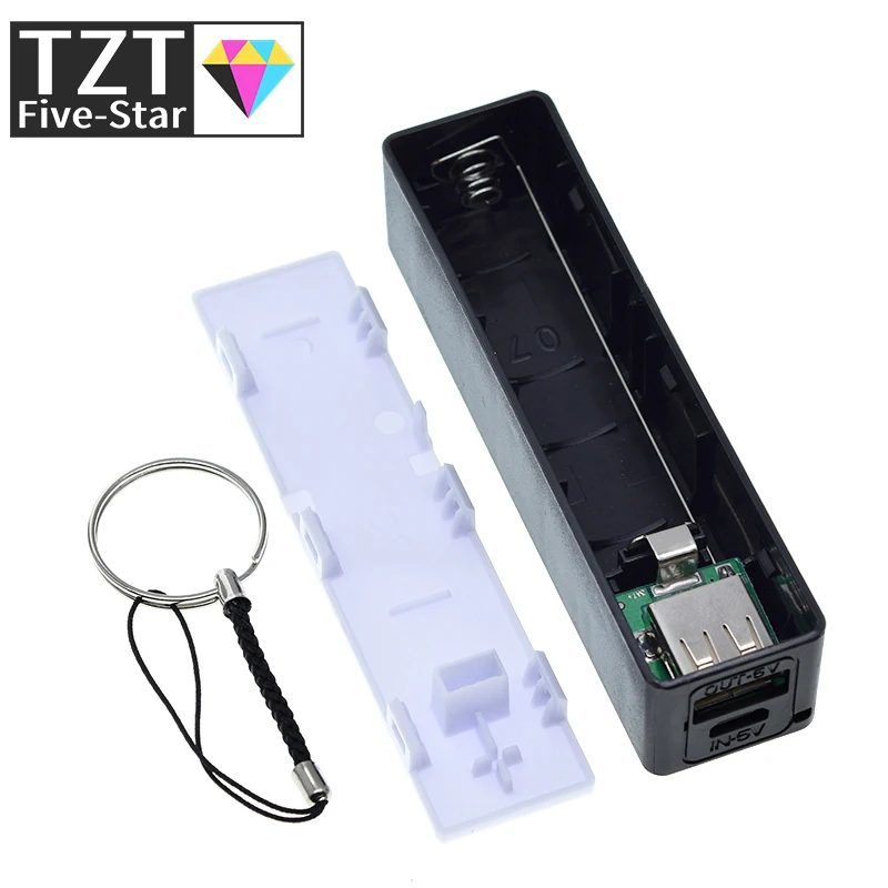 Power bank case connected to electronic module for testing