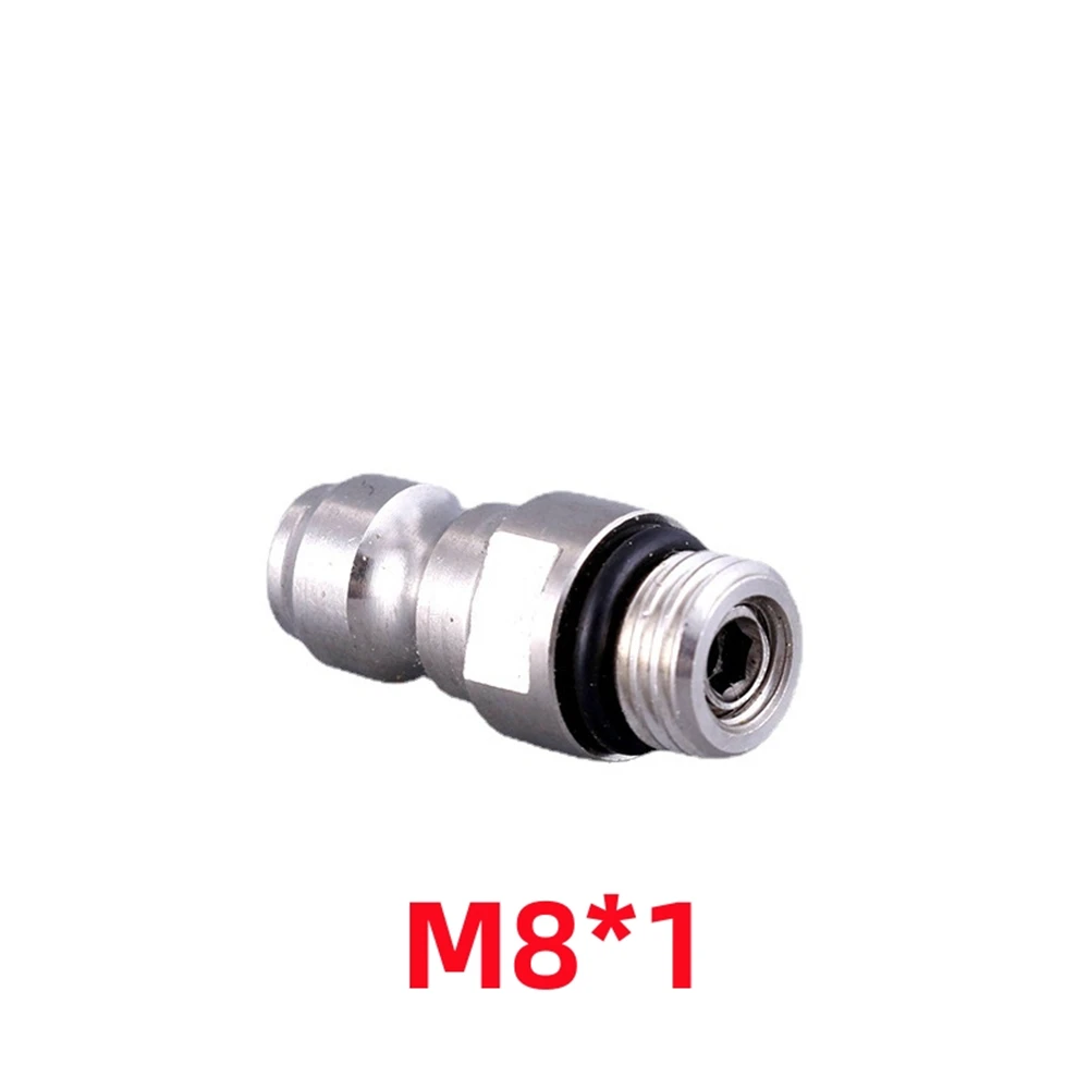 8mm Dual Mannelijke Quick Connect Adapter Rvs 4500psi Foster Fitting