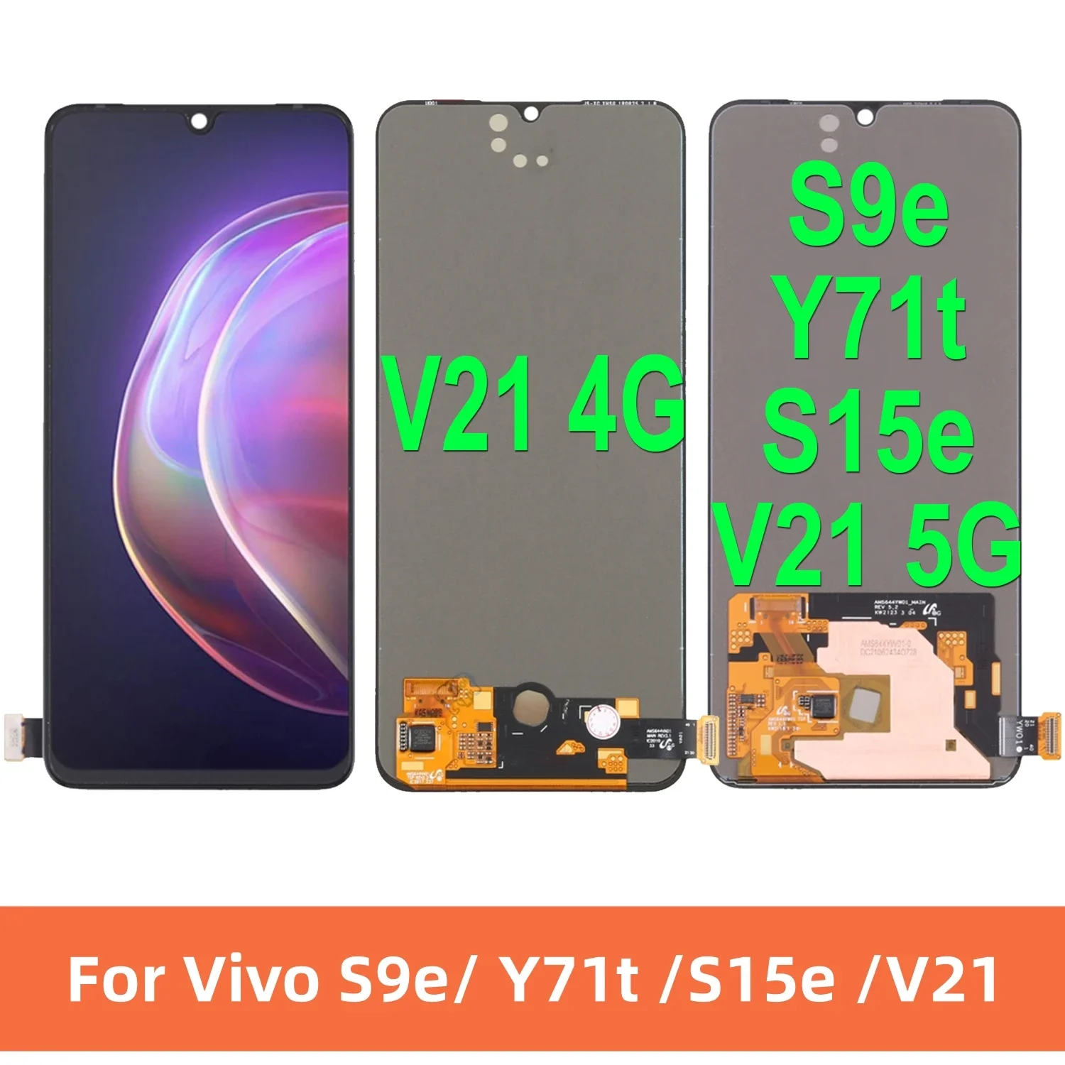 AMOLED-6-44-For-Vivo-S9e-Y71t-S15e-V21-5G-LCD-Display-Touch-Screen ...