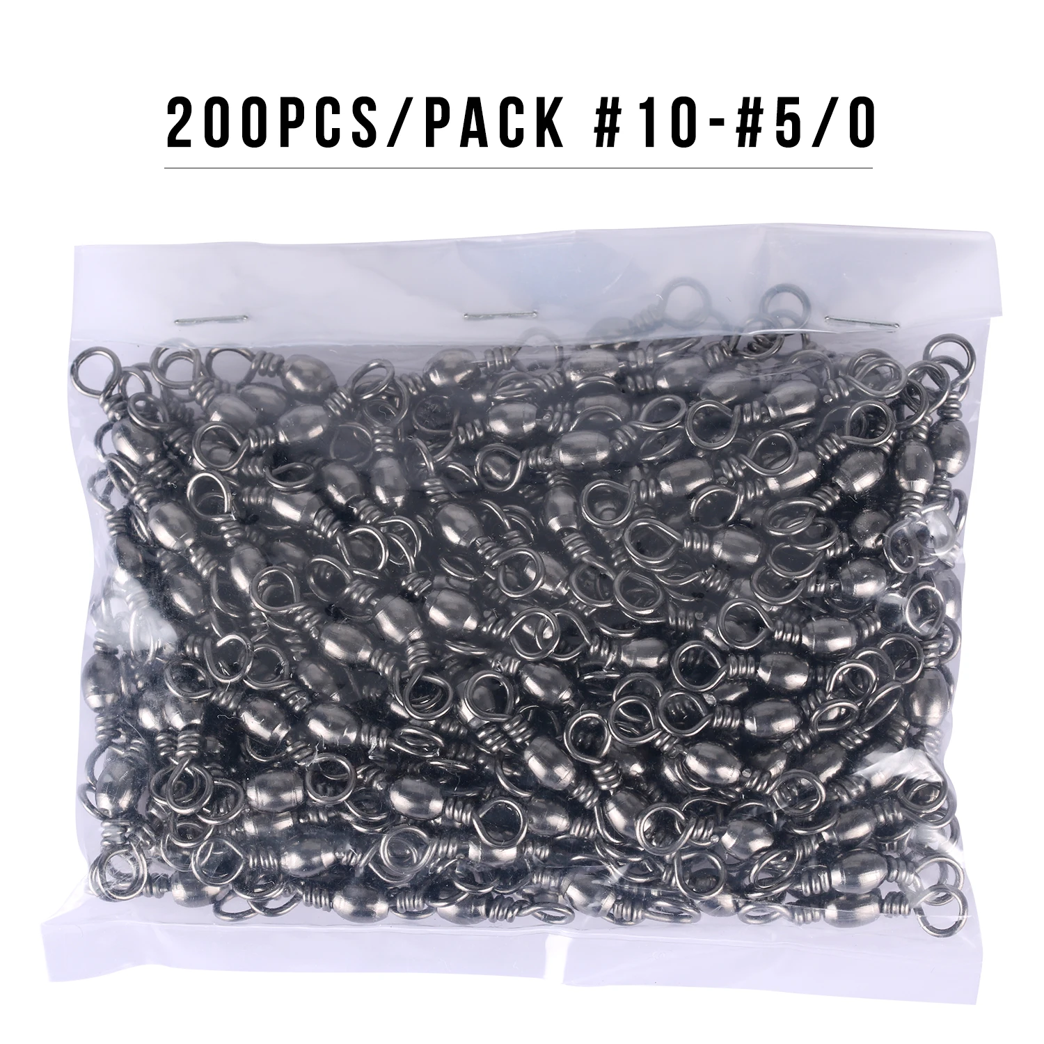 Fishing Tackles Goture 200pcs Rolling Swivel Snap Drag 16kg-70kg Stainless Steel Fishhooks Barrel Swivel Line Connector