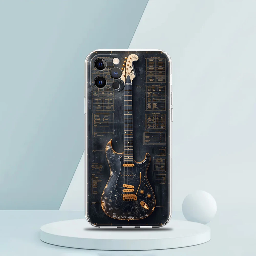 Guitar Strings Instrument Design Luxury Clear Phone Case