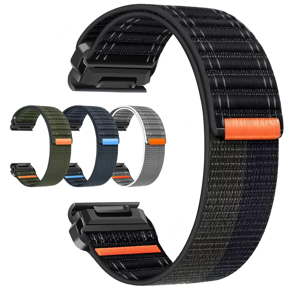 Nylon Quick Fit Strap Watchband, 22mm & 26mm