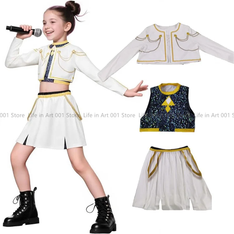 Kids Girls KP Demon Hunt Rumi Mira Zoey Costume Cosplay Book Week Dress NEW | Australia