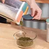 Split Lid Miscellaneous Grain Tank 1.5L Grain Kitchen Storage Box 2.3L Transparent Plastic Sealed Storage Tank 4