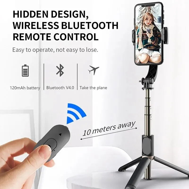 Handheld Gimbal Smartphone Q08 Bluetooth Handheld Stabilizer Tripod Selfie Stick Folding Gimbal Xiaomi iPhone handheld gimbal stabilizer,handheld gimbal,gimbal stabilizer