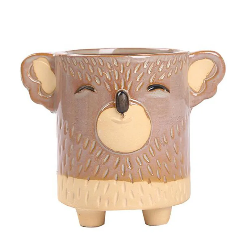 vaso de cerâmica recipiente bonito animal coelho