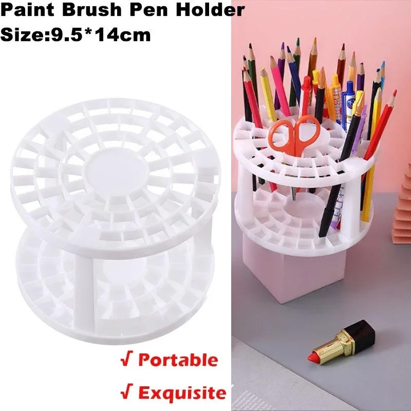 Paint Brush Pencil Stand 1Pc for Students Desk Organizer