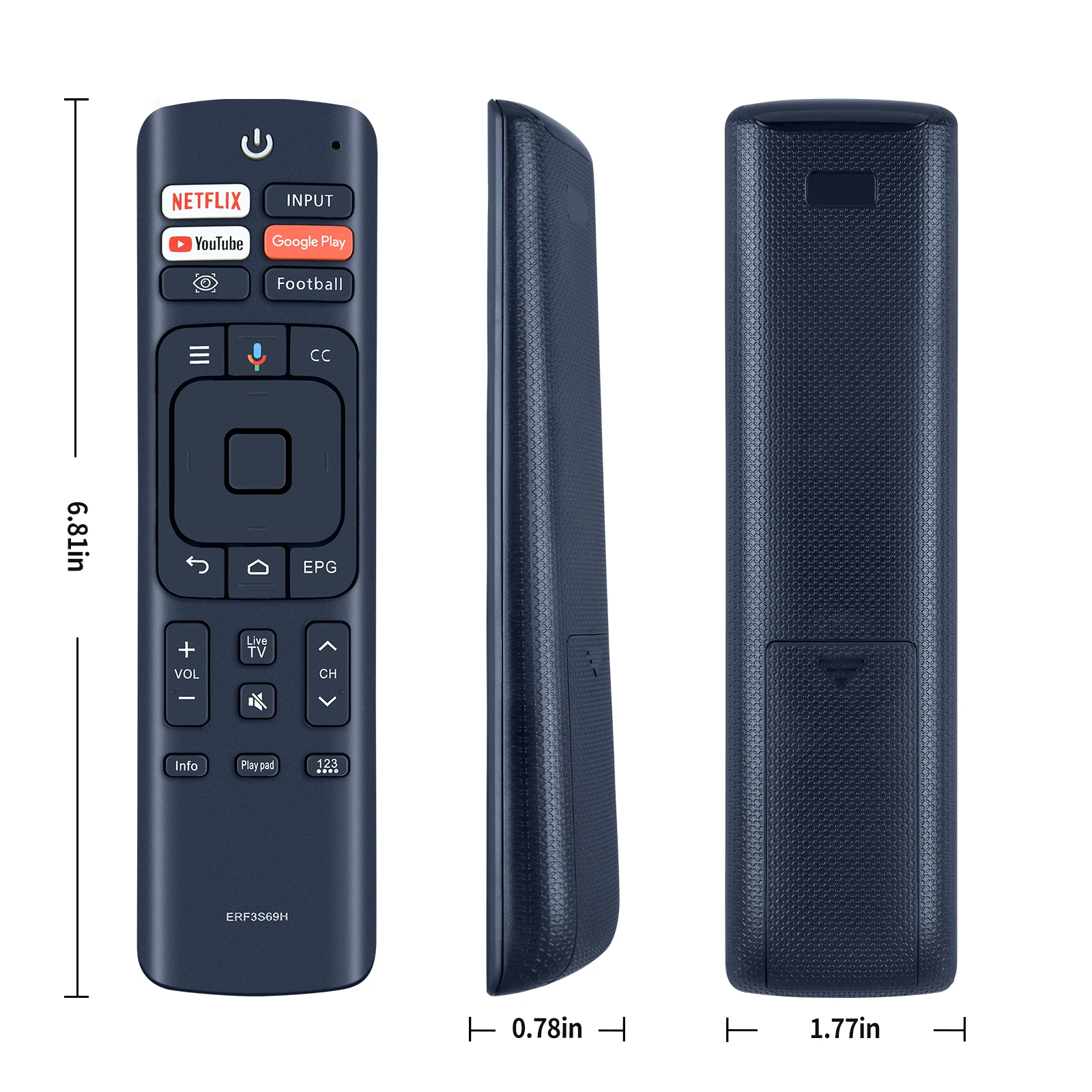 Substituição Controle Remoto Fit para Hisense tv Erf3s69h - Image 2