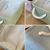 New Linen Fabric Storage Basket Large Capacity，for Sorting and Organizing Miscellaneous Items Storage Baskets Woven Basket 2
