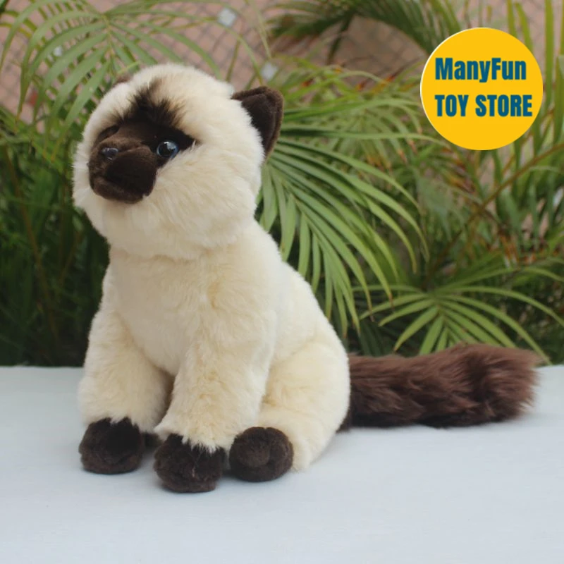 

Ragdoll, милая тряпичная кукла из плюша высокой точности, кошка, плюшевые игрушки, реалистичные животные, имитация, мягкая кукла, игрушка Kawai, подарки для детей