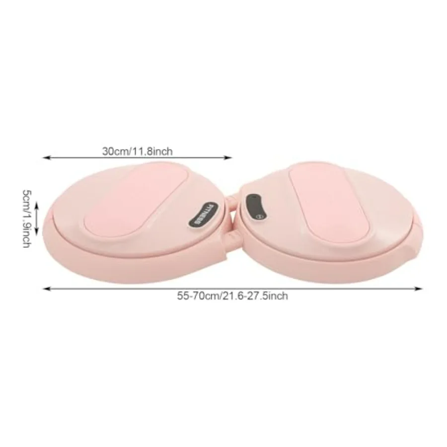 220 lbs Waist Twisting Machine, Ab Twister Board with LCD Counter Display & Resistance Bands, Adjustable Waist Twisting Disc for