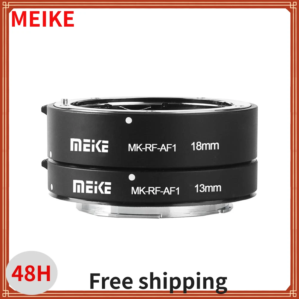 

Meike MK-RF-AF1 Metal AF Macro Extension Tube Auto Focus Adapter ring 13mm 18mm for Canon EOS-R EOS-RF EOS-RP Series camera