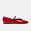 Spring Designer Red Women Ballet Shoes Casual Round Toe Flats Patent Leather Office Female Shoes 4