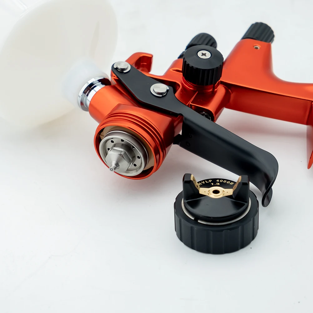High Quality 4000B HVLP Spray Gun 1.3mm Stainless Steel Nozzle Atomization Professional Sprayer Paint Airbrush For Car Painting 5