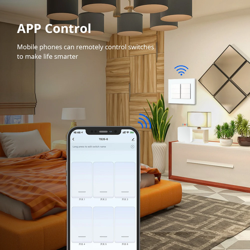 Zemismart Tuya Zigbee 4x4 Interruptor Gangues Interruptor Botão Neutro Necessário Alexa Google Home Controle para Brasil Coreia - Image 3