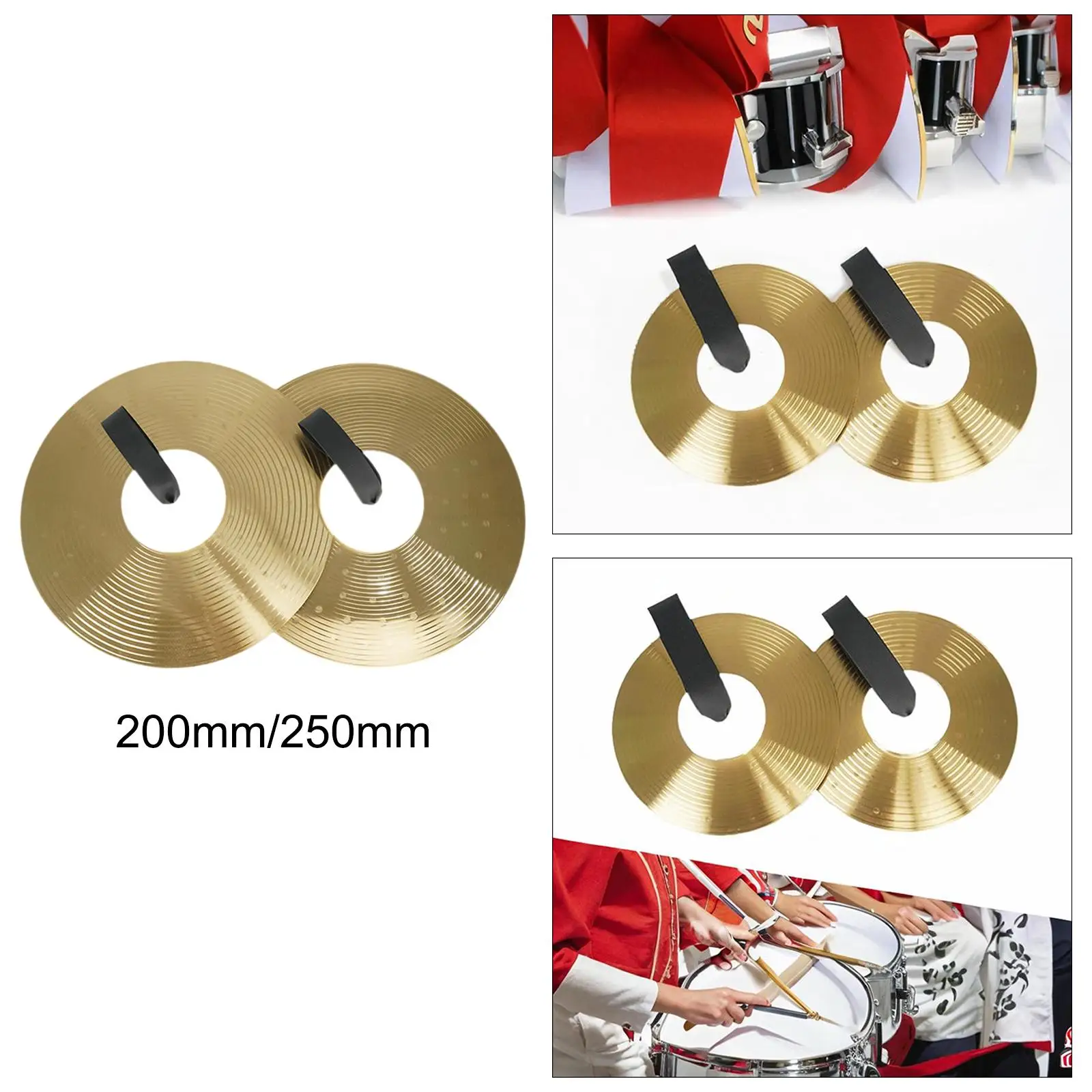 Crash Cymbals Pair Musical Instrument Percussion for Party Stage Performance