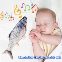 Flopping Fish Moving Fish Plush Toy With Light and Sound Realistic Flopping Fish Wiggle Fish Toys Motion Kitten Toy  Decoration 1