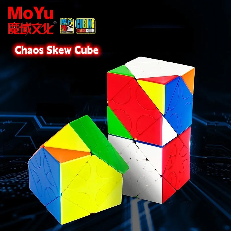 

MoYu MeiLong Skew Cube 3X3 Chaos Magic Puzzle Stickerless Oblique HunYuan Turning Cubo Professional Educational Toy Game