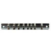 1 Pc Socket Storage Rack 1/4 3/8 1/2 Inch With 8 Clips On Rail Tool Organizer Storage For Any Home Or Industrial Garage 2