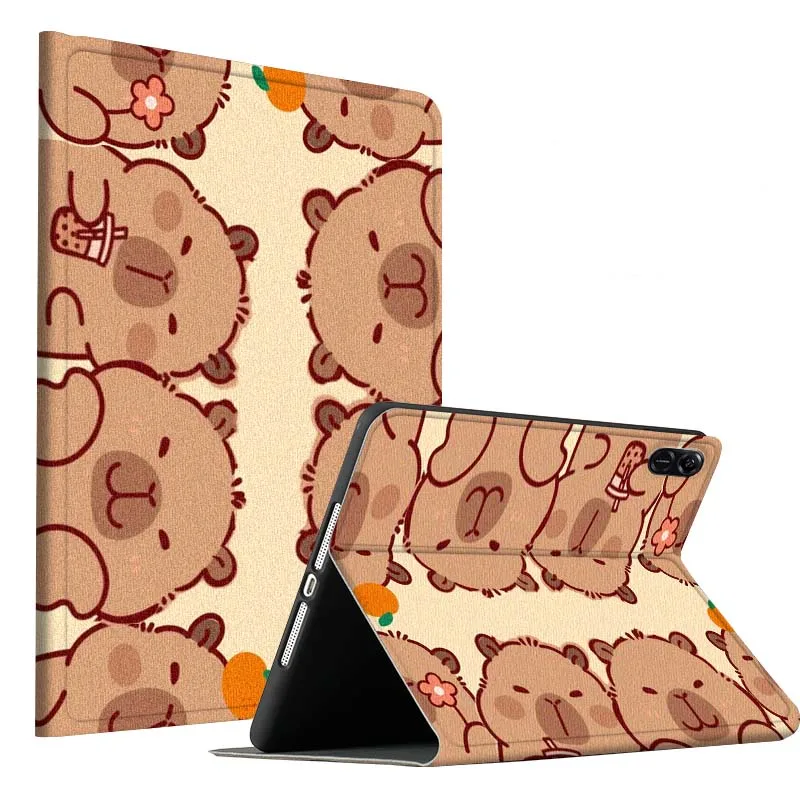 Capybara Cartoon Cute Art Tablet Case Cover