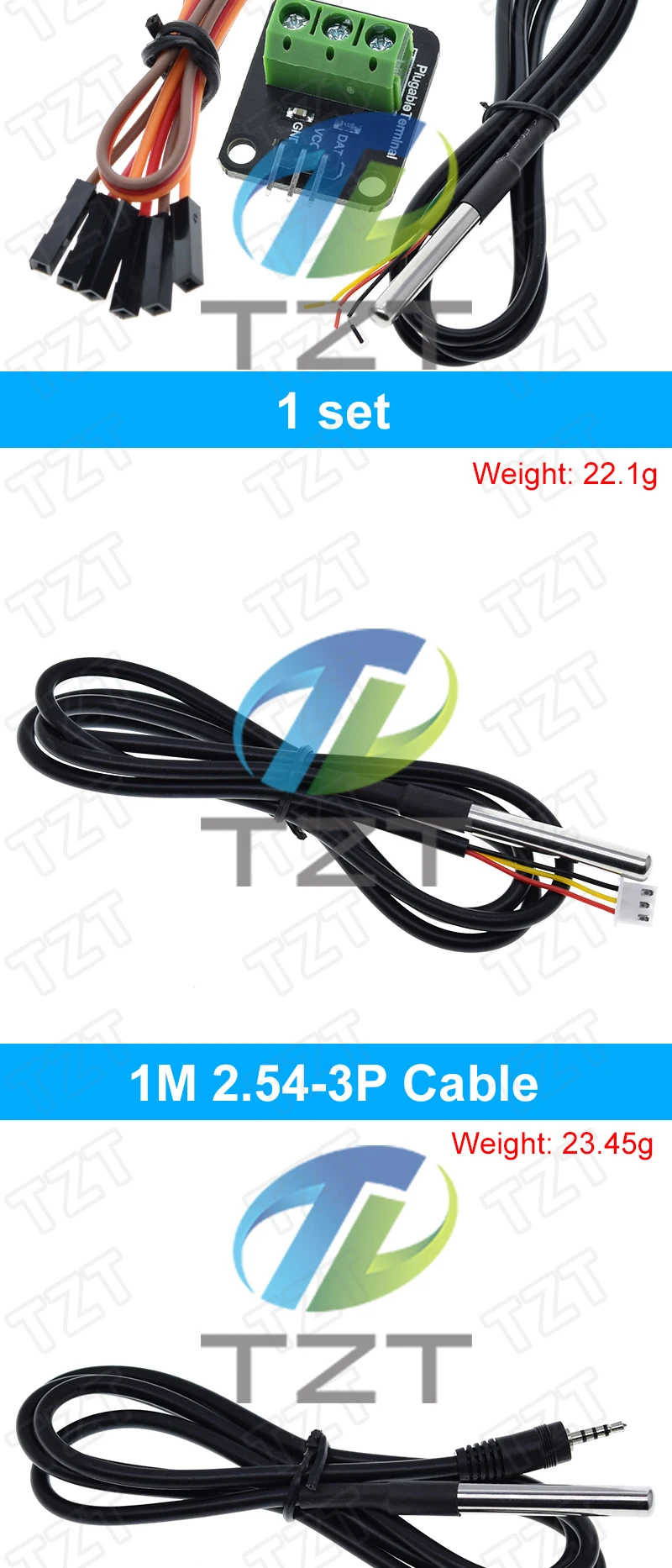 Водонепроницаемый датчик температуры DS1820 для Arduino | AliExpress