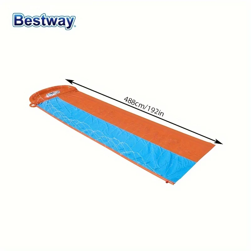 Bestway 52328 Dual Slide Lawn Water Slide with Sprinklers Outdoor Lawn Slide for Family Fun in the Backyard 1