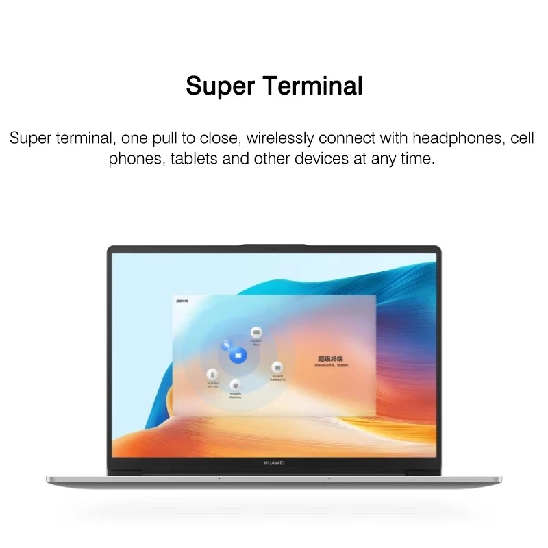 화웨이 MatbBook D 14 노트북 2023, 14 인치, 13 세대 인텔 코어 i7-1360P/i5-1340P, 16GB, 512GB/1T SSD 노트북, 아이리스 Xe 그래픽 LPDDR4X