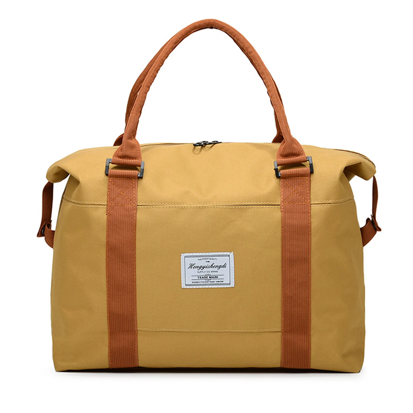 Women\'s Canvas Bag Tote Bag Solid Color Reusable Portable Bag for Office Work School Use