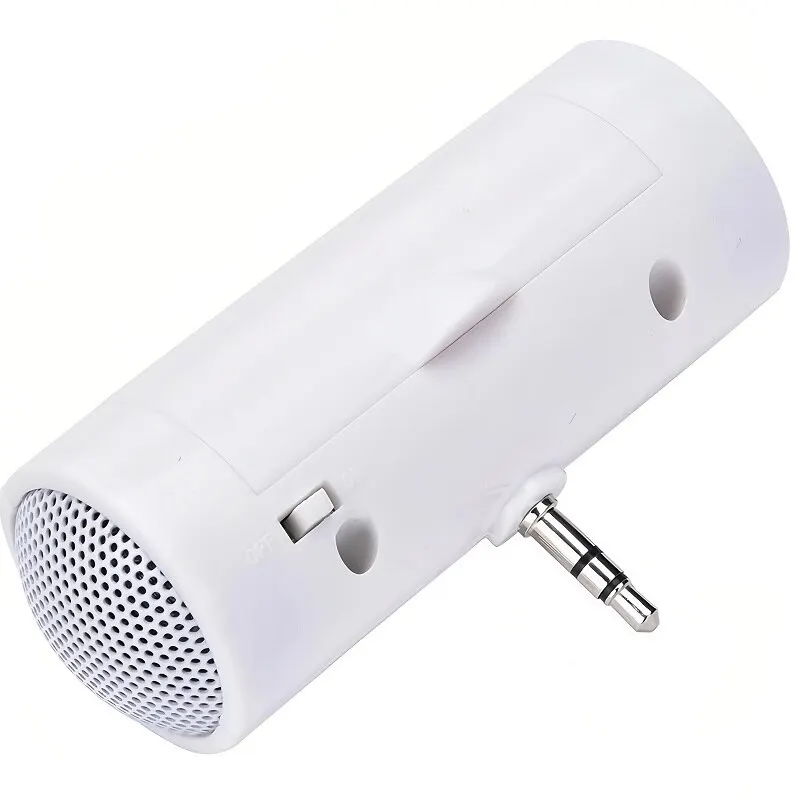 Mini Portable Speaker 3.5mm Jack Plug In Battery Powered Dual Output