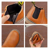 Retro Children's Riding Boots 2024 Spring Autumn Ankle Boots Fashion Kids Girls Casual Shoes Top Quality Boys Baby Leather Boots 6
