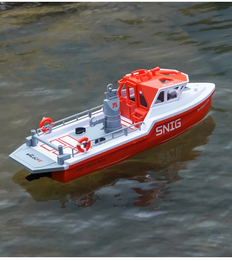 Remote Control 2.4G Tugboat 694 Simulation 1:32 Rescue Boat Ship Brushless Motors 10km/H Electric Watercraft Model Toys Present 6