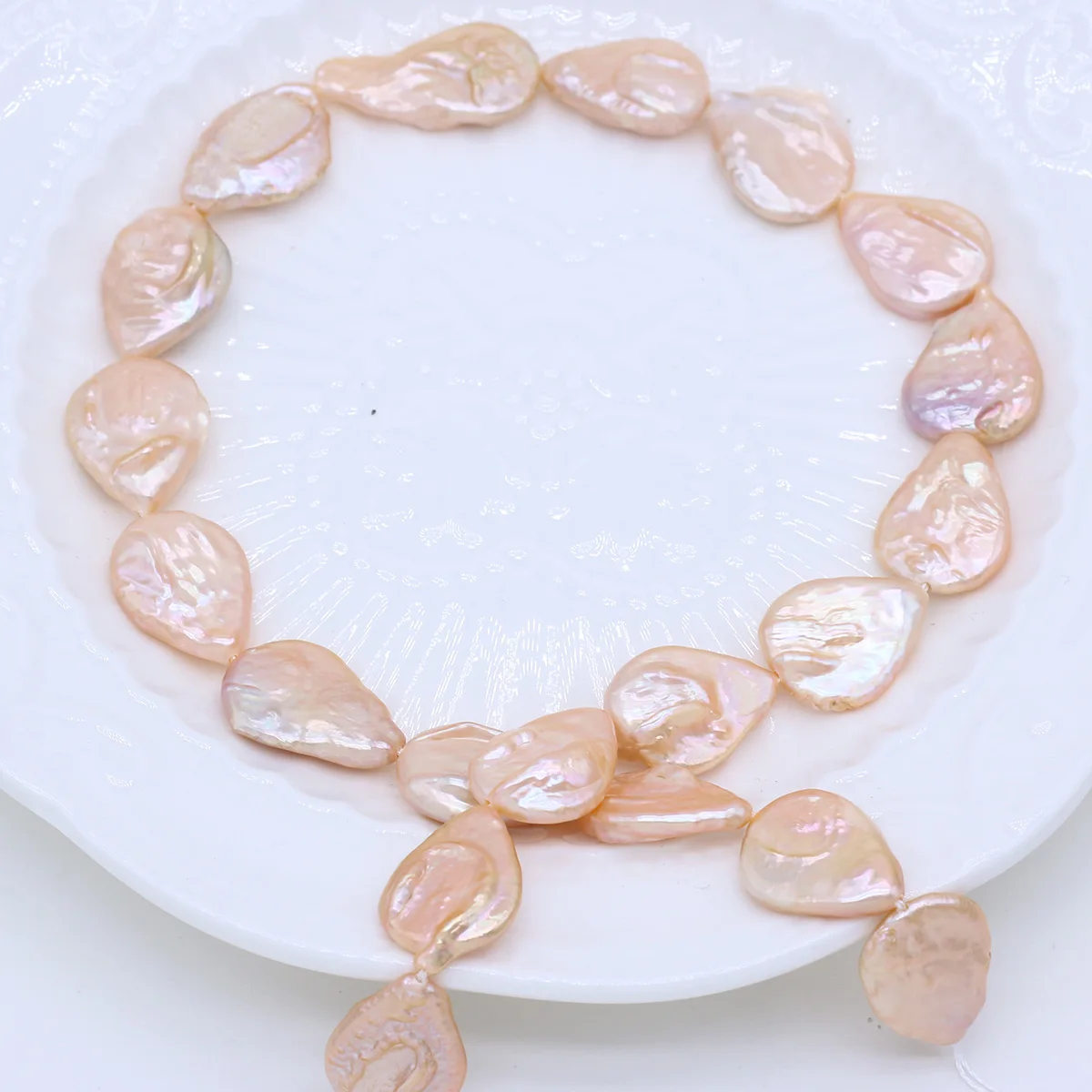 Baroque Freshwater Pearl Water-Shape Pink And Purple Beaded For Jewelry Making Diy Bracelets Necklaces Accessories Gifts 10×20mm