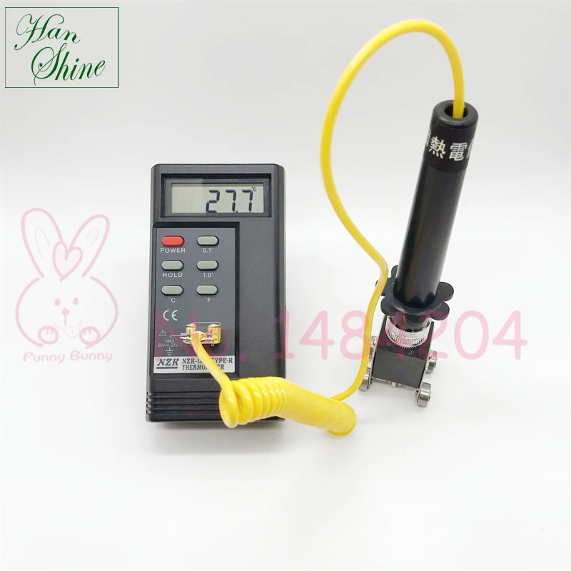 Digital Thermometer Type K Thermocouple Temperature Indicator 1310 with Magnetic Probe Roller Surface Sensor digital thermometer