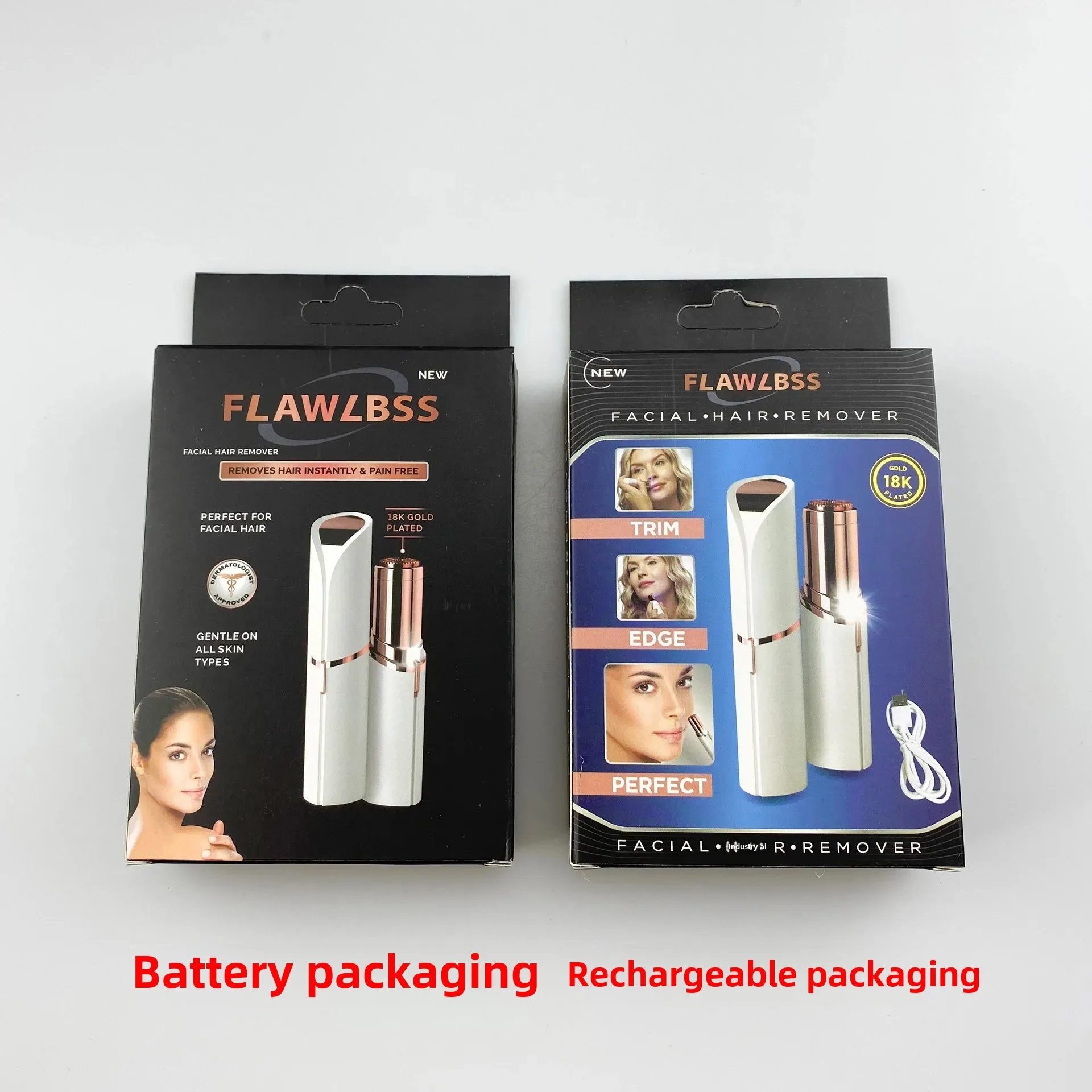 Mini Face Hair Removal Epilator Electric Eyebrow Trimmer for Women Compact Portable