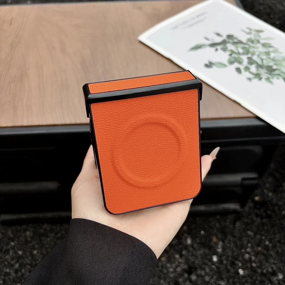 Leather Magnetic Slim Hinge Protective Phone Case