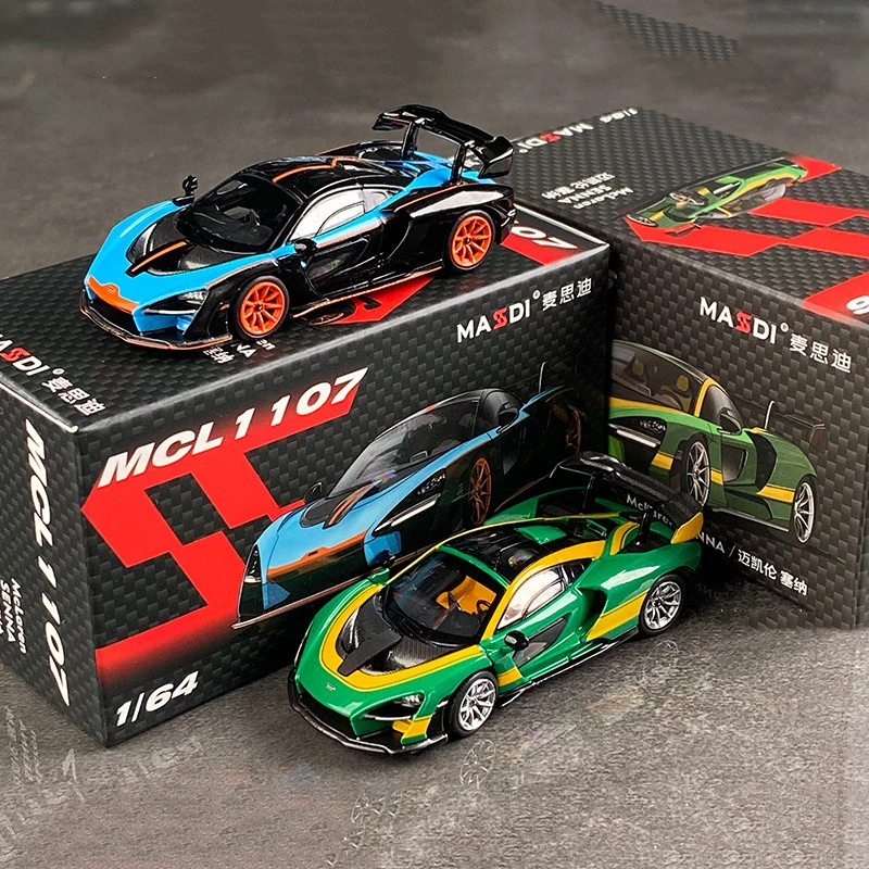 ミニカー Forza Horizon 4 1/64 McLaren Senna Hot Wheels Blue McLaren Senna Forza Horizon 4 Kids Model Diecast