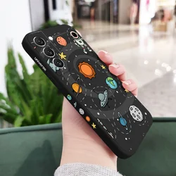 Astronaut - Themed Protective Phone Case - Galaxy Note 10 Pro (Black)
