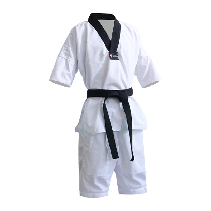 White Taekwondo Uniforms Karate Judo Taekwondo Clothes Children Adult Unisex