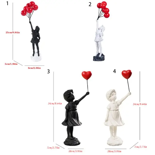 Statue de lanceur de fleurs intérieure en résine, sculpture Banksy FigAuckland, décor de bureau à la maison, collection d'art incroyable 6