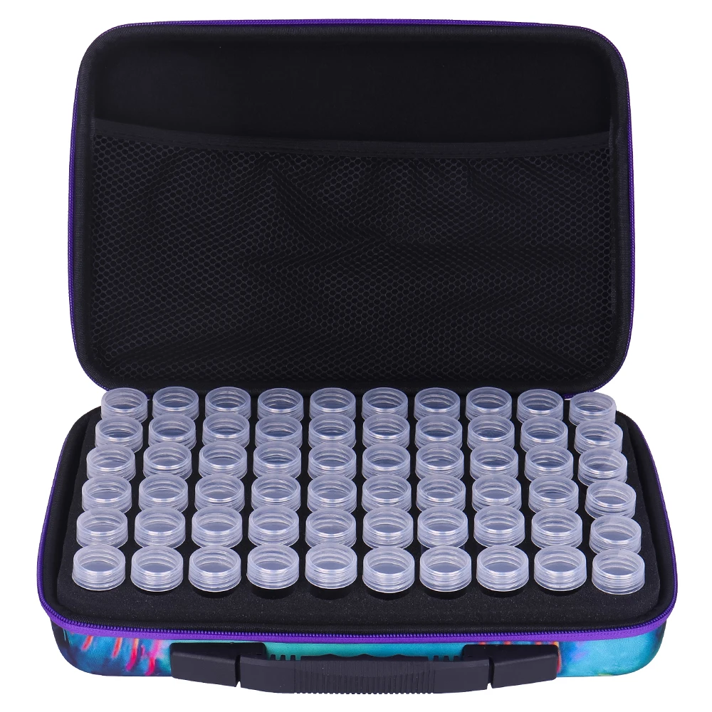 Diamond painting elephant storage bag 60 bottle tool accessories suitcase beads mosaic pen stylus work cover 5d diamond paintin